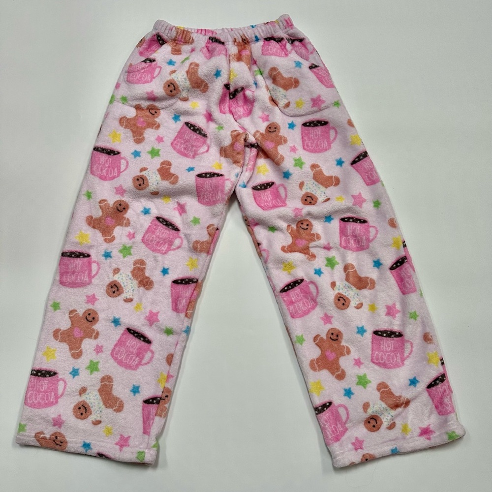 IScream girls gingerbread hot cocoa plush pajama pants size medium 10-12